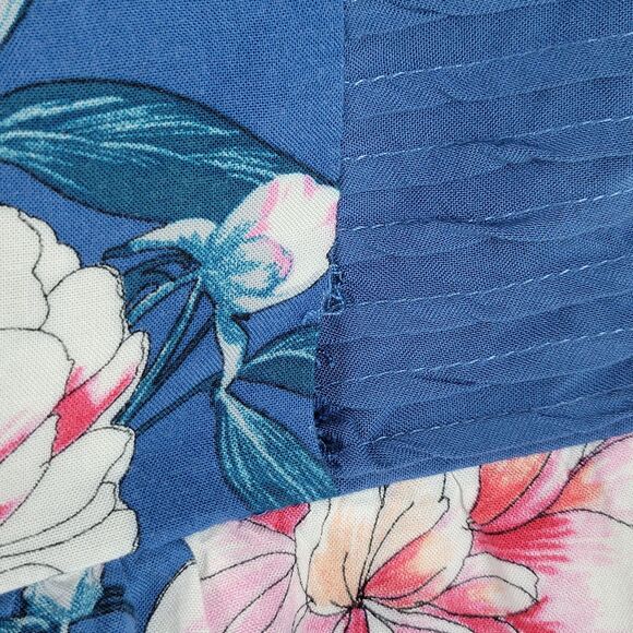 Band of Gypsies strapless jumpsuit wide leg floral size medium - Picture 4 of 8